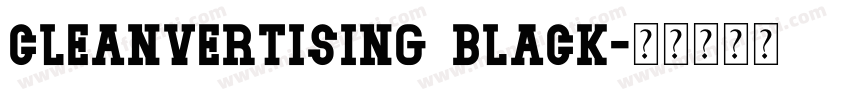 Cleanvertising Black字体转换